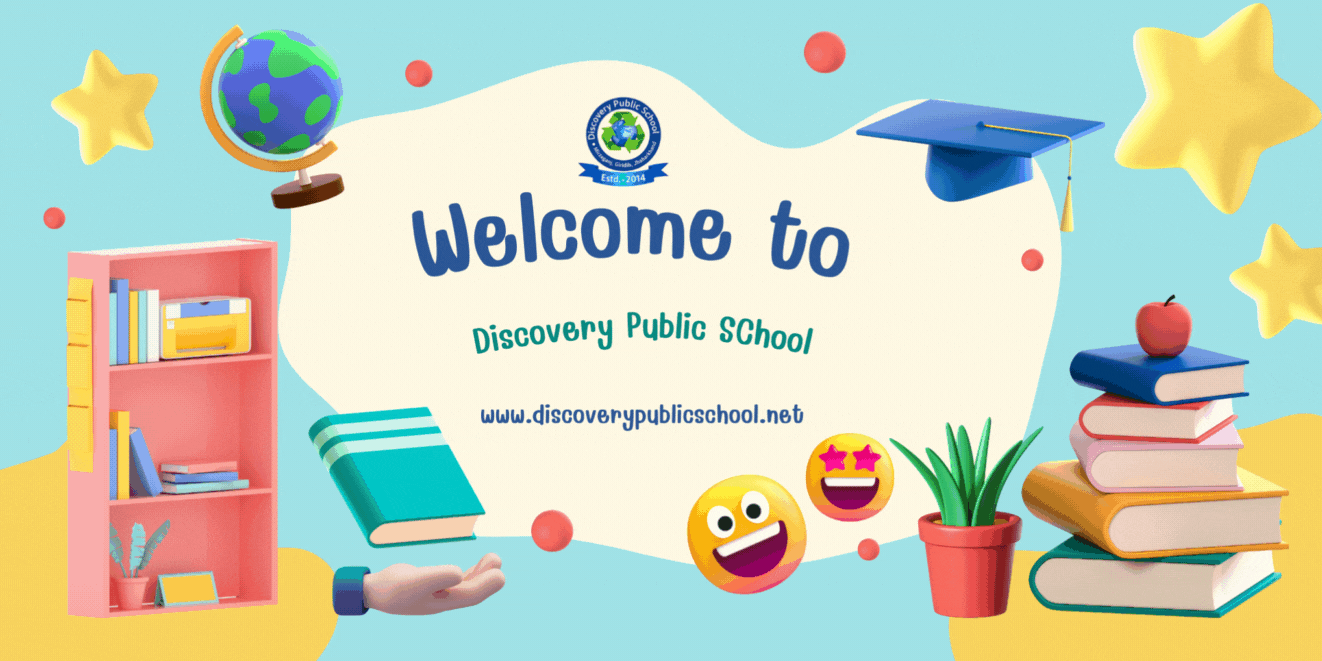 Students enjoying campus life at Discovery Public School